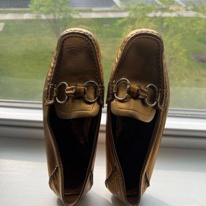 Gucci loafers size 8 - metallic bronze